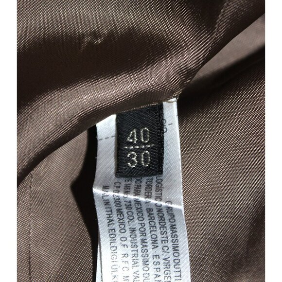 MASSIMO DUTTI 100% Fine Wool Tailored Pinestripe Blazer, Made in Portugal - Picture 6 of 9